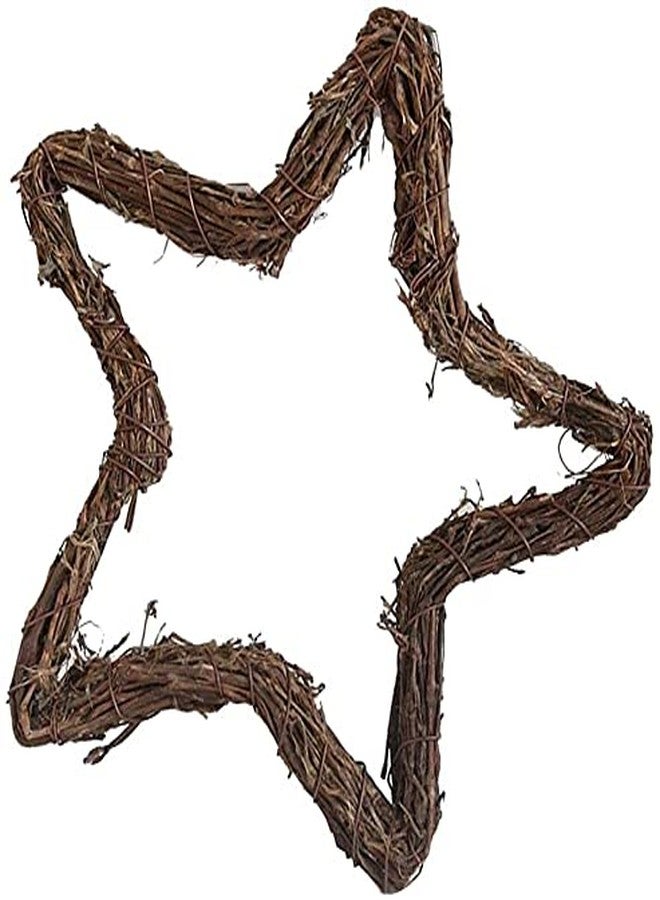 koTTIYA Grapevine Wreath Vine Wreath Garland Rattan Wood Garland Star Shape Flower Garland for Party Hanging Decoration 20cm - Image 5